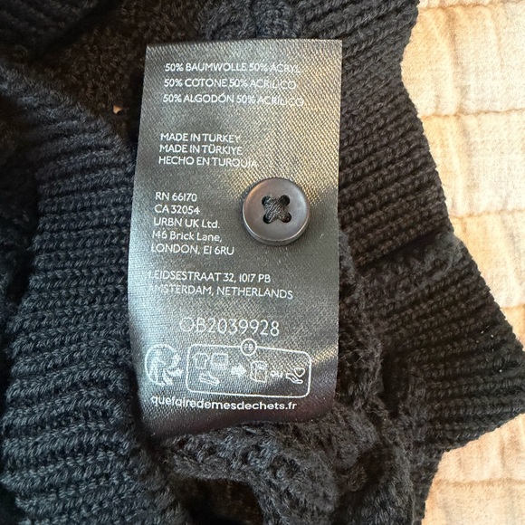 Anthropologie Charcoal Knit Sweater - Picture 4 of 4